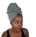 Rayna Josephine Stretch Head Wrap - Long Solid Color Turban Hair Scarf Tie by (Stone Gray)