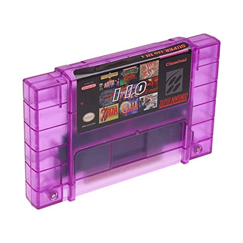 FidgetKute Super 110 in 1 Game Cartridge for SNES 16-Bit Multicart NTSC SNES Super Nintendo