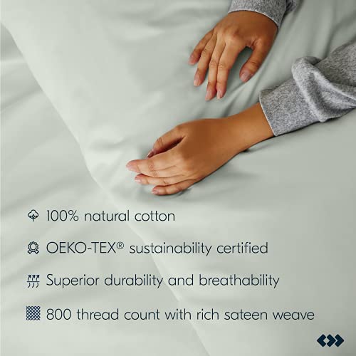 CALIFORNIA DESIGN DEN Authentic Soft Split King Sheets, 800 Sateen 100