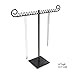 Dark Gray Metal T-Bar Necklace Jewelry Display