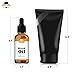 Beard Oil for Men-All Natural Unscented Beard Growth Oil for Mustache & Goatee, Leave-in Conditioner Softener Facial Hair Care Product for Fuller and Thicker Beard -1 Fl Oz Bottle