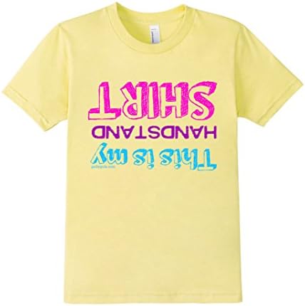 Kids Golly Girls: Gymnastics- This is my Handstand Shirt 12 Lemon