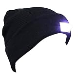 YCHY Unisex 5 LED Knitted Flashlight Beanie Hat
