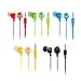 River Eletronic Pack of 5 Wholesale Bundle Wire Cord Color Simple 3.5mm Earphones Earbuds Headphones Headsets for Android Nexus Samsung Sony HTC Motorola iPhone 6/6s 5/5s 4/4s MP3