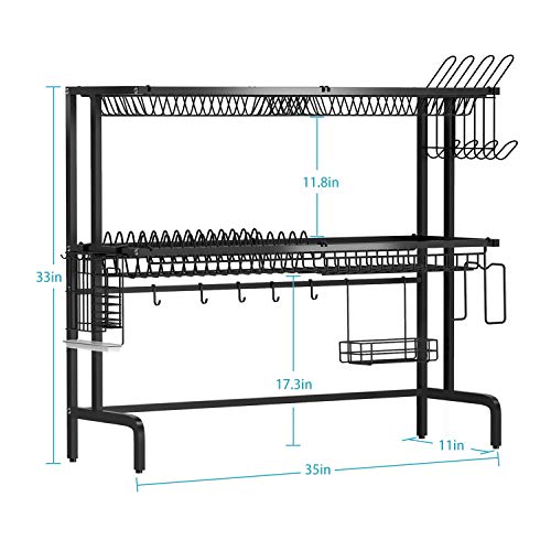 Xcosrack Over The Sink Dish Drying Rack,2Tier Dish Drainers Storage