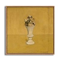 Framed Canvas Wall Art Metaphysical Still Life with Triangle by Giorgio Mordian Canvas Prints Home Artwork Decoration for Living Room,Bedroom - 16x16 inches