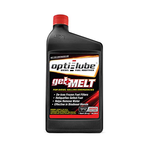 OptiLube Gel Melt Diesel Fuel Additive for Emergency Use 1 Quart