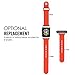 MoKo Apple Watch Band Series 1 Series 2, Soft Silicone Replacement Sports Band for 42mm Apple Watch 2015 & 2016 All Models, ORANGE (Not fit 38mm Versions)