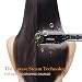 MKBOO Hair Straightener with Steam,Salon Professional Nano Titanium Ceramic Steam Flat Iron with Removable Comb+Digital LCD+5 Level Adjustable Temperature+Auto Temperature Lock Blackthumb 2