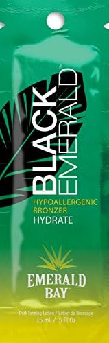 5 Black Emerald Hypoallergenic Bronzer Tanning Lotion Packets