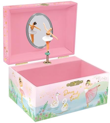 Musical Ballerina Jewelry Box for Girls Kids Music Box with