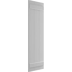 Ekena Millwork 16 1/8"W x 70"H True Fit PVC Three