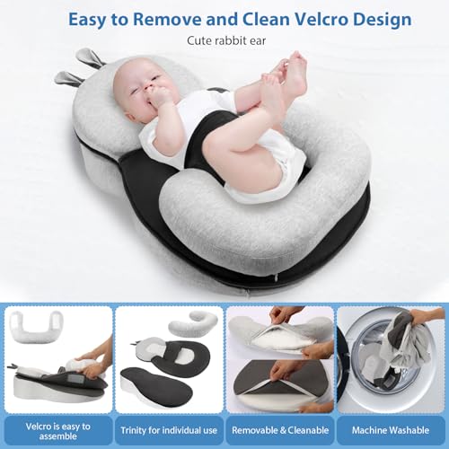 Joehea Baby Lounger, Dual-Function Removable Machine-Washable Pad, Lightweight and Portable