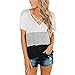 haoricu Women Blouse, Summer Women Casual Short Sleeve Patchwork Lace Solid Top T-Shirt
