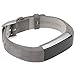 Henoda for Fitbit Alta Bands Leather and Fitbit Alta HR Strap Style for Men Grey