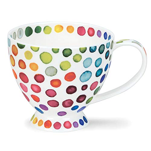 Dunoon Fine Bone China Skye Mug Cup - Made in England (Hot Spots)