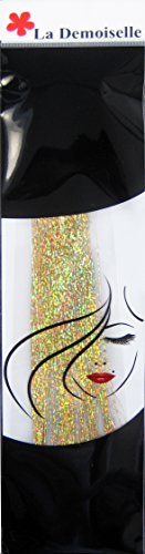 40" Hair Tinsel 100 Strands - Sparkling Gold