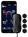 nonda ZUS AccurateTemp Smart Tire Safety Monitor, TPMS with APP, Slow Leak Detection, Real Time Pressure & Temperature Alerts, Tire Pressure Monitoring System with 4 Upgraded External Cap Sensors