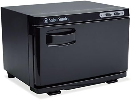 Salon Sundry 2 in 1 Hot Towel Warmer Cabinet and UV Sterilizer Spa Equipment - Black