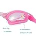 Aegend Swim Goggles, Swimming Goggles No Leaking Full Protection Flexible, Detachable Adult Men Women Youth, Rose-red Silver