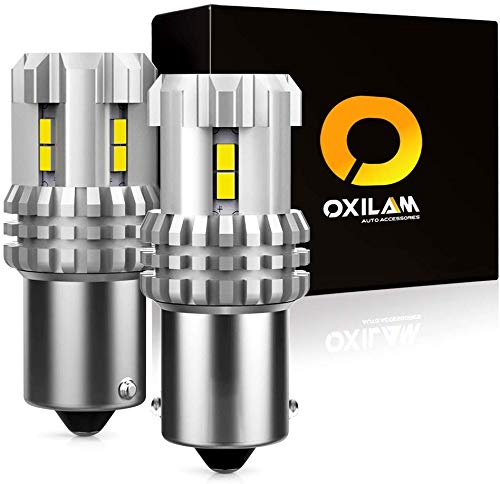 1156 LED Bulbs Reverse Light 2800 Lumens Extremely Bright BA15S 1003 1141 7506 LED Bulb Used for Backup light, Tail light, Brake light (Xenon White)