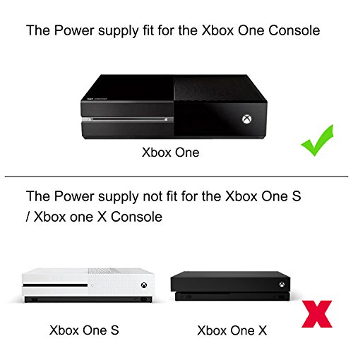 image for MASTOGO Xbox One Power Supply Brick with Power Cable - AC Adapter Powe