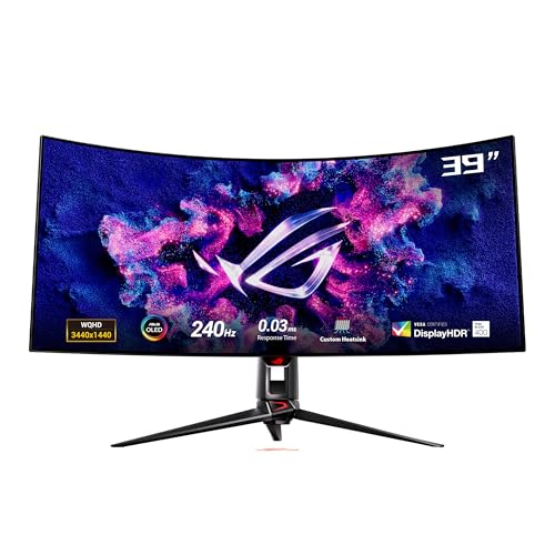 ASUS ROG Swift OLED PG39WCDM ecran plat de PC 99,1 cm (39) 3440 x 1440 pixels UltraWide Quad HD LCD Noir