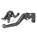 MTO® Pair YAMAHA 02-03 R1 / 99 - 04 R6 / 06 - 09 R6S / 01 - 05 FZ1 FAZER Short Brake Clutch Levers Black 1999 2001 2002 2003 2004 2005 4YFY688F14SB