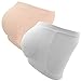 HOVEOX Women's Plus Size Padded Bandeau Strapless Bras Stretch Seamless Tube Top Bra (Large,White+Nude)