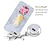 DOUJIAZ Compatible with iPhone 7 Plus Case,iPhone 8 Plus Case,Marble Design Clear Bumper TPU Soft Case Rubber Silicone Skin Cover for iPhone 7 Plus (2016) / iPhone 8 Plus (2017) - Flower Pineapple
