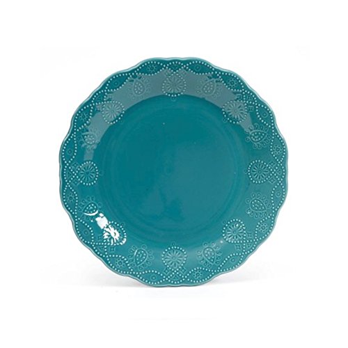 Pioneer Woman Dinnerware Set Ree Drummond 12 Pc Cowgirl Lace (Teal