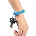 BLUE PANDA Coil Bracelet Keychain Set - 36-Pack Key Ring Wrist Coils, Spiral Stretch Plastic Accessoies, Ideal for Swimming Pool, Gym, Vacation Key Safety, 6 Assorted Colors