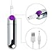 10 Speed   Waterproof Mini Bullet Vibration, USB Charging for Beginner Training Kit (Silver)thumb 1