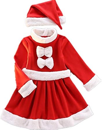 Amazon Co Jp サンタ サンタクロース 衣装 お子様 クリスマス コスプレ 衣装 子供 女の子 クリスマス コスプレ コスチューム 子供 仮装 パーティー 女の子サンタコスプレ サンタクロース 舞台コス 130cm Toys