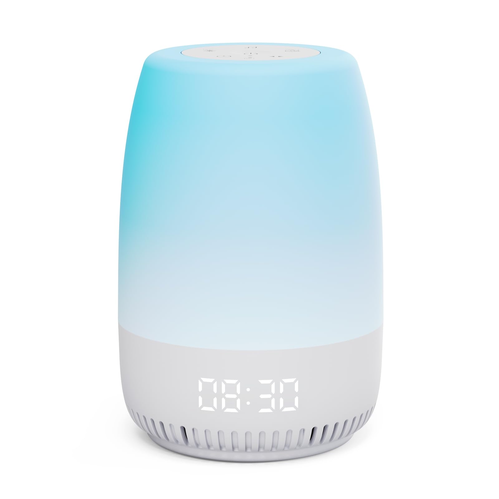 Photo 1 of Baby Night Light, VIPDEER White Noise Sound Machine for Baby Sleeping, 12 Colors Night Light for Nursery, 19 Smoothing Sleep Sounds, Time Display