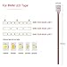 15/Pack 2835 LED Lights Strip Connector Wire 2 Pin AWSOM Solderless LED Connectors with Pigtail Snap Down 2 Conductor Flexible for 8mm SMD3528 Single Color LED Tape Lights