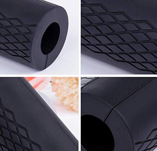 IADU Dumbbell Grips A Pair Thick Barbell Bar Adapters Fat 1" Inside Extreme Arm Blaster Weightlifting Muscle Growth Rapidly Strengthen Forearms Ergonomic Design & Durable Soft. (Black) - Thumbnail 6
