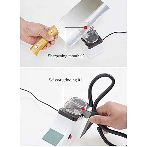 Professional Electric Knife Sharpener, Small Multifunctional Kitchen Knife Sharpener, Sharpens Dull Knives Quickly Safe and Easy to Use, Knife Sharpener System for All Kinds Cutlery, Chefs Best Choice