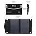 iNiCE 2-Port USB 12W / 2.2A Solar Powered Foldable Charger Panel for Smartphones, Tablets and Camera, Black