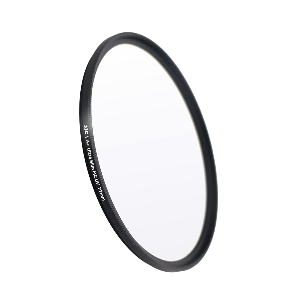 JJC 77mm UV Filter Ultra Slim Multi-Coated Ultraviolet Protection Lens Filter for Canon Sony Nikon Lens with 77mm Thread