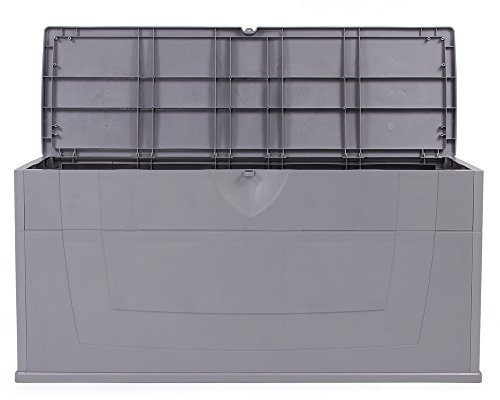 Kissenbox Auflagenbox Gartentruhe Karisma 270 Liter grau abschließbar – Bild 4