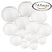Selizo 14 Packs White Paper Lanterns with Assorted Sizes for Party Decoration