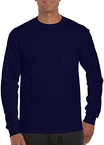 Gildan Adult Ultra CottonTM Long-Sleeve T-Shirt with Pocket 2410