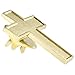 PinMart's Traditional Gold Plated Cross Religious Church Lapel Pin