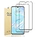 [2-Pack] Tempered Glass Screen Protector for Huawei P30, Huawei P30 LITE, Anti-Scratch, Anti-Fingerprints, Bubble Free (Black)
