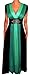 Funfash Plus Size Women Black Green Slimming Empire Waist Maxi Dress Made in USA