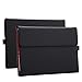 Valkit Microsoft Surface 3 Case, Compatible Surface 3 Type Cover, Folio PU Leather Stand Cases and Covers Bag Skin with Stylus Pen Holder Compatible with Surface 3 10.8 Inch Original Keyboard, Black