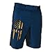 WOD MMA Spartan Performance Cross-Training Shorts (BLUE/FLAG, 38)