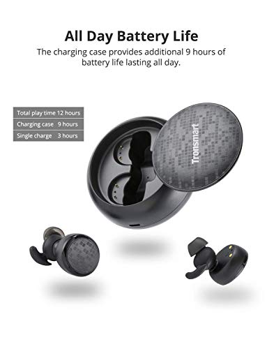 Wireless Earbuds, Tronsmart Spunky Bluetooth 5.0 IPX5 Waterproof True Wireless Bluetooth Earbuds 12H - //coolthings.us