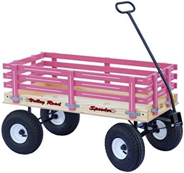 Amish Built Little Red Wagon #310 (pink)
